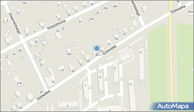 Miechów, Szewska, 53, mapa Miechów