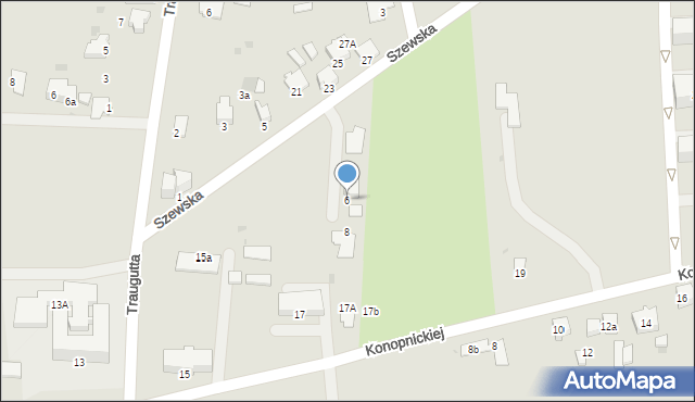 Miechów, Szewska, 6, mapa Miechów