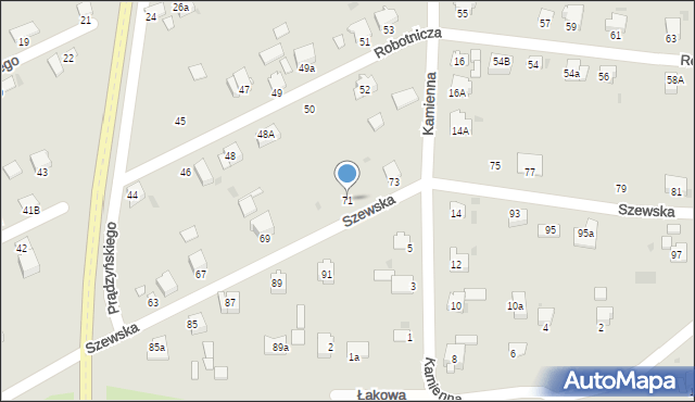 Miechów, Szewska, 71, mapa Miechów