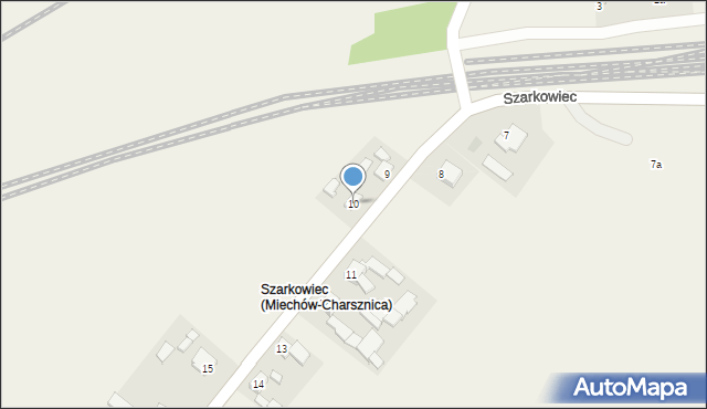 Miechów-Charsznica, Szarkowiec, 10, mapa Miechów-Charsznica