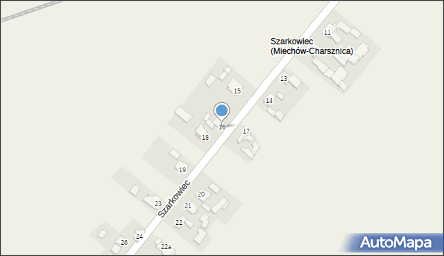 Miechów-Charsznica, Szarkowiec, 16, mapa Miechów-Charsznica