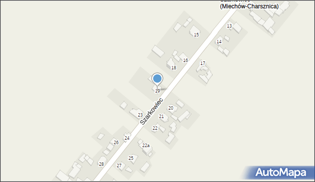 Miechów-Charsznica, Szarkowiec, 19, mapa Miechów-Charsznica