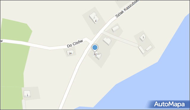 Miechucino, Szlak Kaszubski, 7C, mapa Miechucino