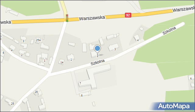 Miedzichowo, Szkolna, 2, mapa Miedzichowo