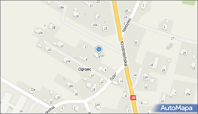 Miejsce Piastowe, Szkolna, 4, mapa Miejsce Piastowe