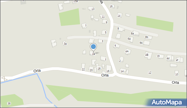 Mielec, Szybowcowa, 1a, mapa Mielca