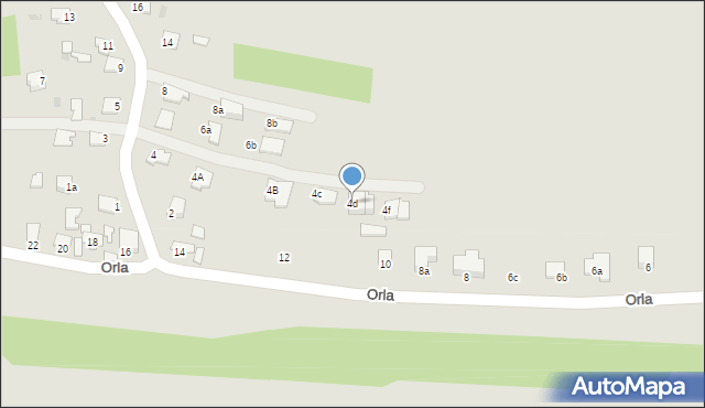 Mielec, Szybowcowa, 4d, mapa Mielca