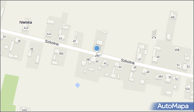 Mierzęcice, Szkolna, 45b, mapa Mierzęcice