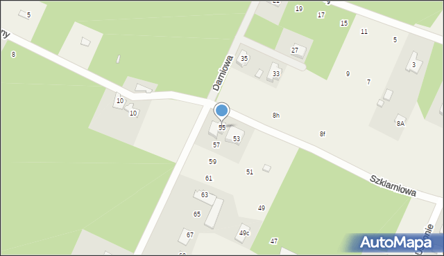 Mieszkowo, Szklarniowa, 55, mapa Mieszkowo