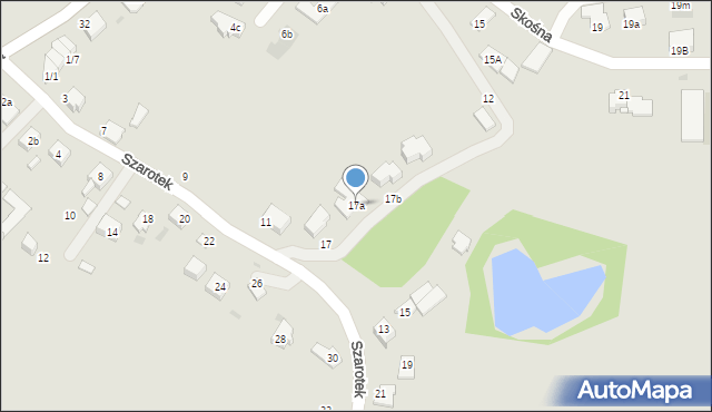 Mikołów, Szarotek, 17a, mapa Mikołów