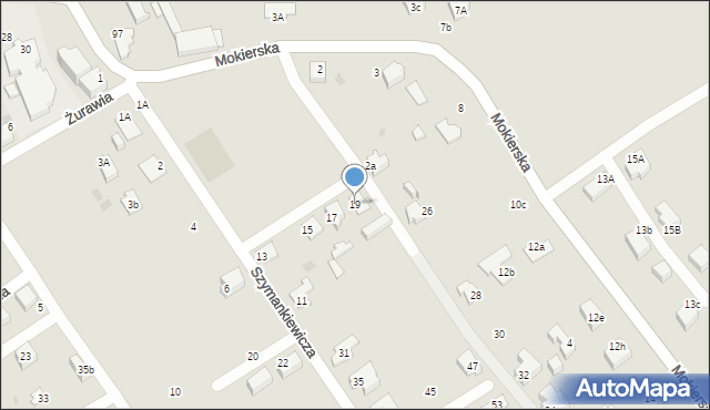 Mikołów, Szymankiewicza Huberta, ks., 19, mapa Mikołów