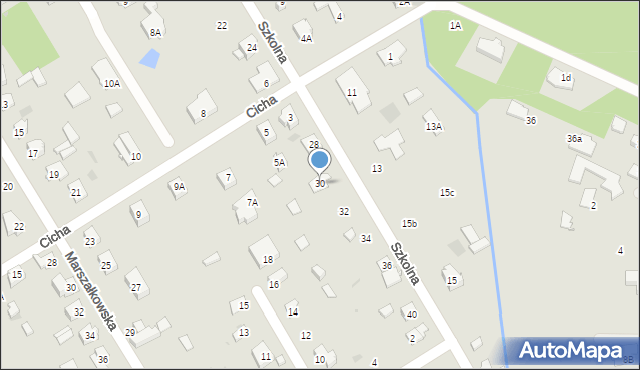 Milanówek, Szkolna, 30, mapa Milanówek