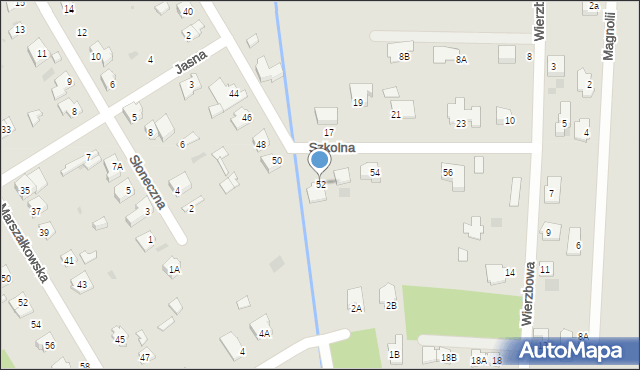 Milanówek, Szkolna, 52, mapa Milanówek