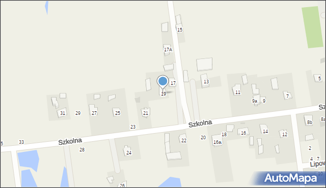 Milejów-Osada, Szkolna, 19, mapa Milejów-Osada