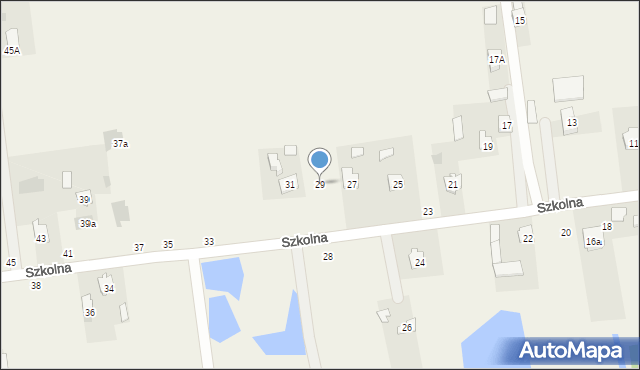 Milejów-Osada, Szkolna, 29, mapa Milejów-Osada