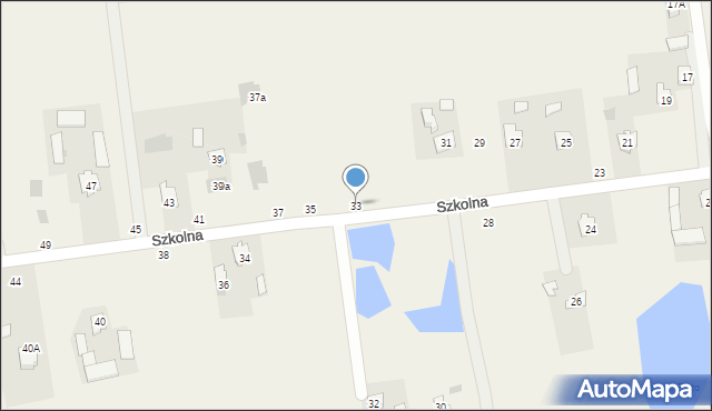 Milejów-Osada, Szkolna, 33, mapa Milejów-Osada