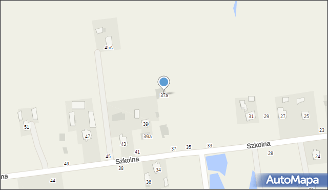 Milejów-Osada, Szkolna, 37a, mapa Milejów-Osada