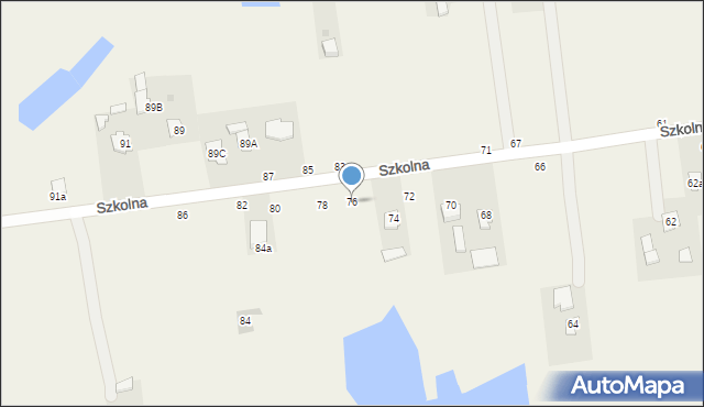 Milejów-Osada, Szkolna, 76, mapa Milejów-Osada