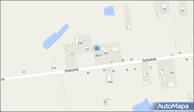 Milejów-Osada, Szkolna, 89C, mapa Milejów-Osada