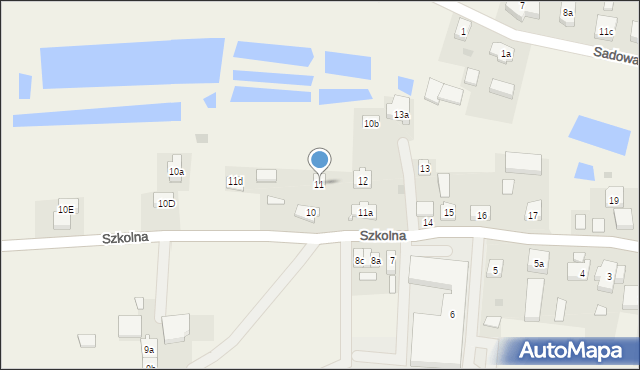 Miłobądz, Szkolna, 11c, mapa Miłobądz