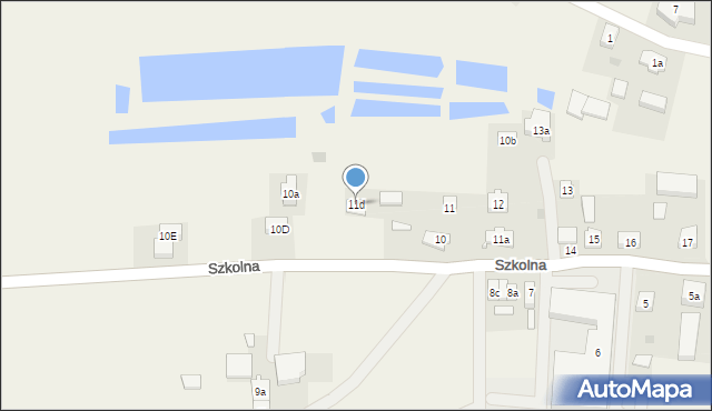 Miłobądz, Szkolna, 11d, mapa Miłobądz