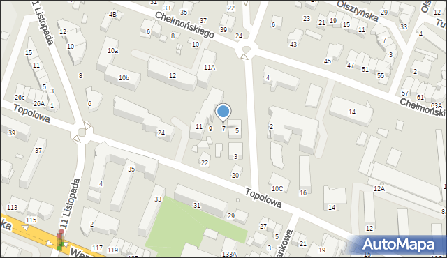 Mińsk Mazowiecki, Szczecińska, 7, mapa Mińsk Mazowiecki