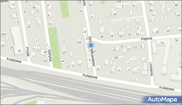 Mińsk Mazowiecki, Szczepankowskiej Michaliny, 7, mapa Mińsk Mazowiecki