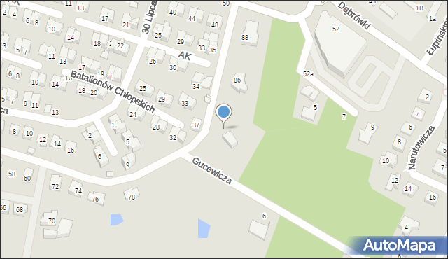 Mińsk Mazowiecki, Szpitalna, 84, mapa Mińsk Mazowiecki