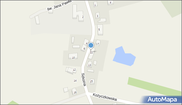 Mirachowo, Szkolna, 11, mapa Mirachowo