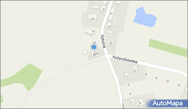 Mirachowo, Szkolna, 16, mapa Mirachowo