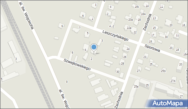 Mława, Szwejkowskiego Wacława, 4a, mapa Mława