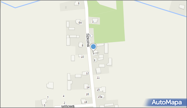Mleczków, Szkolna, 7, mapa Mleczków