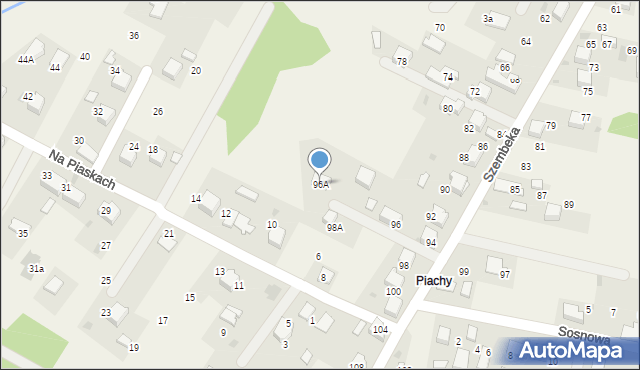 Młoszowa, Szembeka, 96A, mapa Młoszowa