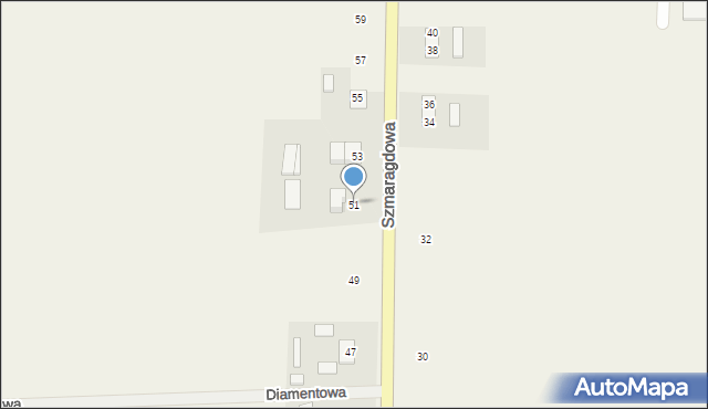 Mochle, Szmaragdowa, 51, mapa Mochle
