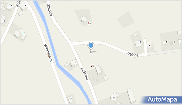 Mościsko, Szkolna, 9, mapa Mościsko