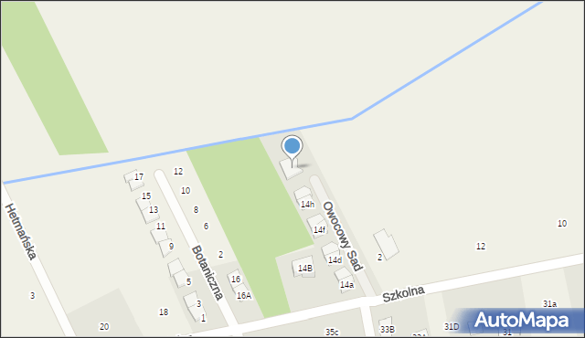 Mroków, Szkolna, 14, mapa Mroków