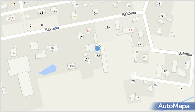 Mroków, Szkolna, 15a, mapa Mroków