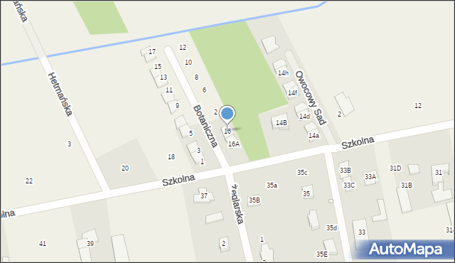 Mroków, Szkolna, 16, mapa Mroków