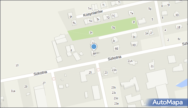 Mroków, Szkolna, 6F, mapa Mroków