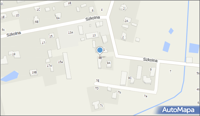 Mroków, Szkolna, 9B, mapa Mroków