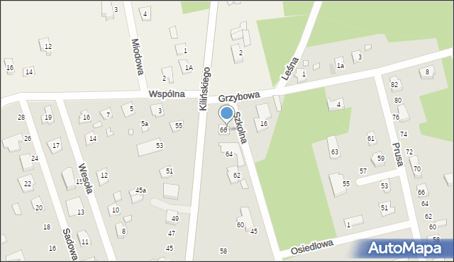 Mrozy, Szkolna, 49, mapa Mrozy