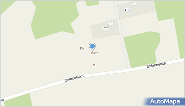 Mściszewice, Szlachecka, 30a, mapa Mściszewice