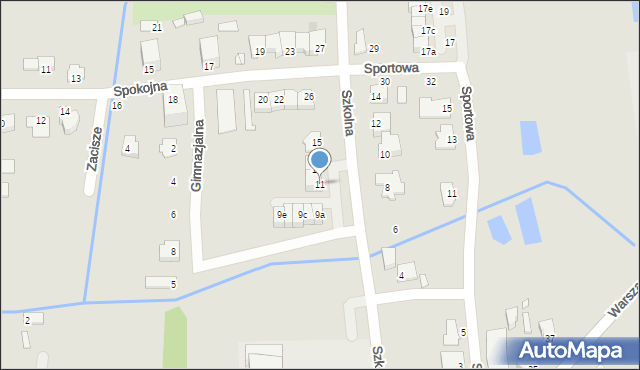 Mszczonów, Szkolna, 11, mapa Mszczonów