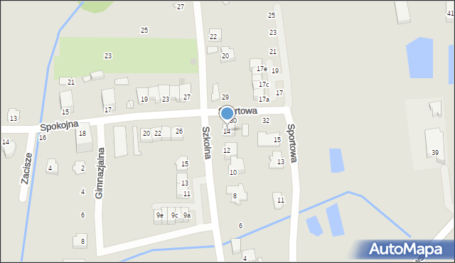 Mszczonów, Szkolna, 14, mapa Mszczonów