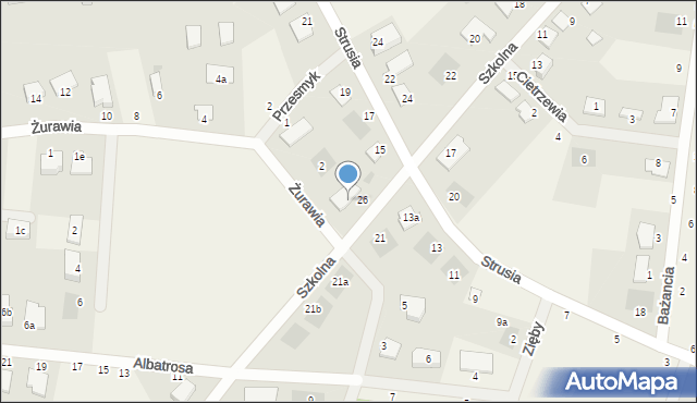 Murowaniec, Szkolna, 28, mapa Murowaniec
