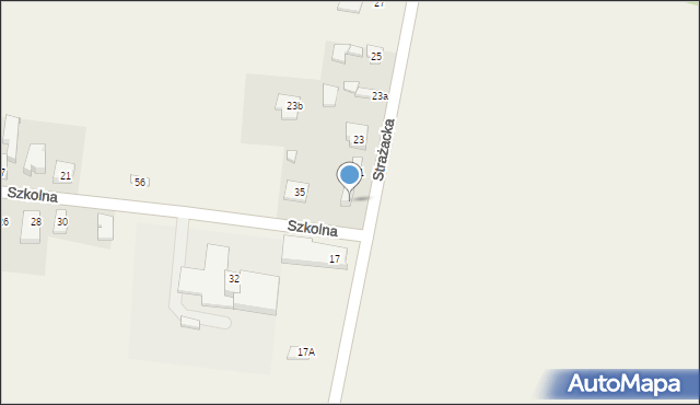 Mysłaków, Szkolna, 37, mapa Mysłaków