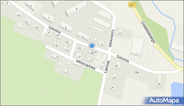 Mysłakowice, Szkolna, 24, mapa Mysłakowice