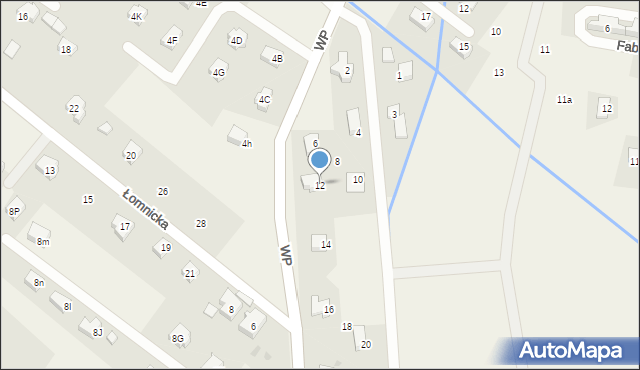 Mysłakowice, Szmaragdowa, 12, mapa Mysłakowice