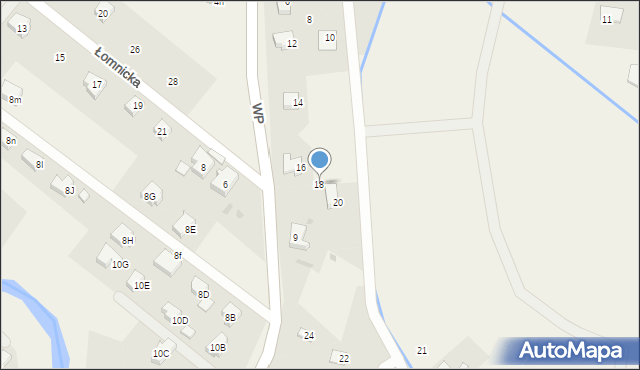 Mysłakowice, Szmaragdowa, 18, mapa Mysłakowice