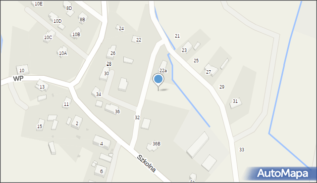 Mysłakowice, Szmaragdowa, 22b, mapa Mysłakowice